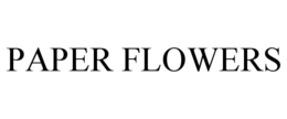 PAPER FLOWERS - official mark drawing from the USPTO record
