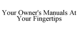 YOUR OWNER'S MANUALS AT YOUR FINGERTIPS - official mark drawing from the USPTO record