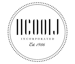 LL COOL J I N CO R P O R A T E D EST. 1986 - official mark drawing from the USPTO record