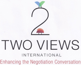 2 TWO VIEWS INTERNATIONAL ENHANCING THE NEGOTIATION CONVERSATION - official mark drawing from the USPTO record