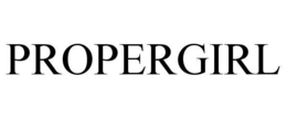 PROPERGIRL - official mark drawing from the USPTO record
