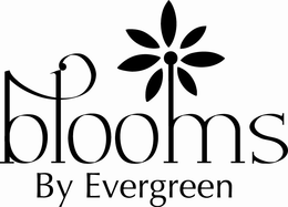 BLOOMS BY EVERGREEN - official mark drawing from the USPTO record