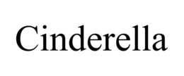 CINDERELLA - official mark drawing from the USPTO record