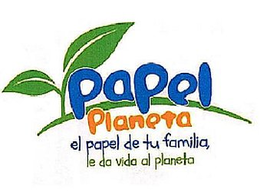PAPEL PLANETA EL PAPEL DE TU FAMILIA, LE DA VIDA AL PLANETA - official mark drawing from the USPTO record
