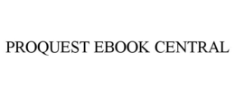 PROQUEST EBOOK CENTRAL - official mark drawing from the USPTO record