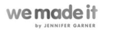 WE MADE IT BY JENNIFER GARNER - official mark drawing from the USPTO record