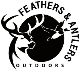 FEATHERS & ANTLERS OUTDOORS - official mark drawing from the USPTO record