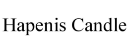 HAPENIS CANDLE - official mark drawing from the USPTO record