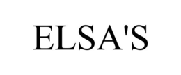 ELSA'S - official mark drawing from the USPTO record