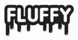 FLUFFY - official mark drawing from the USPTO record