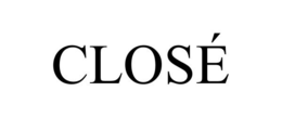 CLOSÉ - official mark drawing from the USPTO record