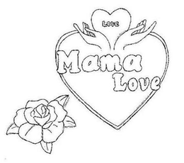 LOVE MAMA LOVE - official mark drawing from the USPTO record