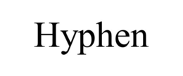 HYPHEN - official mark drawing from the USPTO record