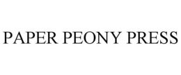 PAPER PEONY PRESS - official mark drawing from the USPTO record