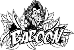 BABOON - official mark drawing from the USPTO record