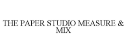 THE PAPER STUDIO MEASURE & MIX - official mark drawing from the USPTO record
