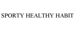 SPORTY HEALTHY HABIT - official mark drawing from the USPTO record
