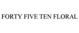 FORTY FIVE TEN FLORAL - official mark drawing from the USPTO record