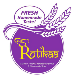 NEW ROTIKAA MADE IN AMERICA FOR HEALTHYLIVING & HOMEMADE TASTE FRESH HOMEMADE TASTE! - official mark drawing from the USPTO record