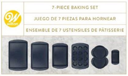 W WILTON 7 - PIECE BAKING SET JUEGO DE 7 PIEZAS PARA HORNEAR ENSEMBLE DE 7 USTENSILES DE PATISSERIE - official mark drawing from the USPTO record