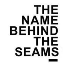 THE NAME BEHIND THE SEAMS - official mark drawing from the USPTO record