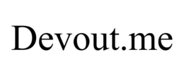 DEVOUT.ME - official mark drawing from the USPTO record