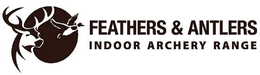 FEATHERS & ANTLERS INDOOR ARCHERY RANGE - official mark drawing from the USPTO record