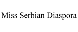 MISS SERBIAN DIASPORA - official mark drawing from the USPTO record