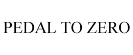 PEDAL TO ZERO - official mark drawing from the USPTO record