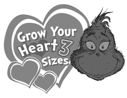 GROW YOUR HEART 3 SIZES - official mark drawing from the USPTO record
