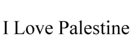 I LOVE PALESTINE - official mark drawing from the USPTO record