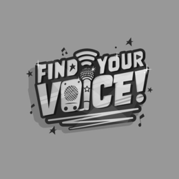 FIND YOUR VOICE! - official mark drawing from the USPTO record