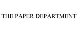 THE PAPER DEPARTMENT - official mark drawing from the USPTO record