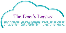 THE DEER'S LEGACY PUFF STUFF TOPPER - official mark drawing from the USPTO record