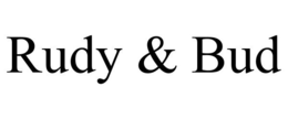 RUDY & BUD - official mark drawing from the USPTO record