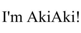 I'M AKIAKI! - official mark drawing from the USPTO record