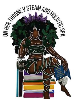 ON HER THRONE V STEAM AND HOLISTIC SPA YONI HERBS MY YONI IS A SOURCE OF WEALTH, LOVE & CREATIVITY - official mark drawing from the USPTO record