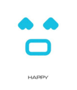 HAPPY - official mark drawing from the USPTO record