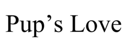 PUP'S LOVE - official mark drawing from the USPTO record