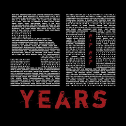 RUN-DMC, GRANDMASTER FLASH AND THE FURIOUS FIVE, PUBLIC ENEMY, DANA DAN,E SCHOOLLY D, BEASTIE BOYS, N.W.A, ICE-T 2 LIVE CREW, BOOGIE DOWN PRODUCTIONS, SLICKRICK ERIC B & RAKIM, RAH DIGGA, BIG DADDY KANE, KRS-ONE DE LA SOUL, BUSY BEE, DJ PREMIER, A TRIBE CALLED QUEST GANG STARR, EPMD, SALT-N-PEPA, HEAVY D THE BOYZ MC HAMMER, AZ, KOOL MOE DEE, TONE LOC, ICE CUBE, DR. DRE SNOOP DOGG, DAZ, TOO SHORT, NAS, CYPRESS HILL, PROJECT PAT SCARFACE, UGK, KRIS KROSS, PETE ROCK, Q-TIP, RZA, GZA KOOL G RAP, MCLYTE, G DEP, WHODINI, GURU, PHIFE-DAWG RUSSELL SIMMONS BLACK-SHEEP WU-TANG CLAN MAC-DRE, COOLIO THE ROOTS, BRAND NUBIAN, ERICK SERMON THE LARGE PROFESSOR, MONIE LOVE, VANILLA-ICE, LUNIZ DIGITAL-UNDERGROUND, SHA ROCK, NAUGHTY BY NATURE LL COOL J, MELLE MEL, SEAN PRICE, ULTRAMAGNETIC MCS CHUCK D, CL SMOOTH, D-DOT, BIZ MARKIE, JAZZY JEFF FRESH PRINCE, STETSASONIC, PETER GUNZ, DAS-EFX, 2 PAC GANGSTA BOO, LEADERS OF THE NEW SCHOOL, YO-YO, JERUDAMAJA GRANDMASTER CAZ, POORRIGHTEOUSTEACHERS, MASTA ACE BLACKALICIOUS, SPECIAL ED, MOS-DEF, TALIB KWELI, FUGEES KID N PLAY, FAT BOYS, BIGPUN, ONYX, TLC, LAURYNHILL, DITC FLAVOR FLAV, NICE SMOOTH, KOOL KEITH QUEEN - LATIFAH WARREN-G, JUST-ICE JUNGLE BROTHERS THE - PHARCYDE THE GETO BOYZ FAT JOE, CAMP-LO UTFO, MC SHAN, SILKK MARLEY MARL, BIG-L ROXANNE, M.O.P GOODIE MOB, DMX KURRUPT, CANIBUS, KOOL HERC, MF-DOOM, THE NOTORIOUS B.I.G PIMP-C, BUN-B, CORMEGA, LORDFINESSE, SMIF-N-WESSUN, RAEKWON HELTAH-SKELTAH, JEAN GRAE, REFLECTION ETERNAL, JURASSIC 5 EAZY-E, NATE DOGG, DILATED PEOPLES, SWEET TEE, THA ALKAHOLICS HIEROGLYPHICS, MYSTIKAL, LOSTBOYZ, ORGANIZED KONFUSION SLUM VILLAGE, BLACK ROB, SOULS OF MISCHIEF, MISSY ELLIOTT E-40, KURTIS BLOW, AFRIKABAMBAATAA, DOUG E. FRESH PRAS, LIL CEASE, SPARKY D, LADY OF RAGE, RED ALERT, PUFF DADDY MERCEDES LADIES, WYCLEF, DA BRAT, MADLIB, FOXY BROWN BONE THUGS N HARMONY, MASE, UNCLE LUKE, SUGAR HILL GANG CRAIGMACK, CRASH CREW, HAVOC, PRODIGY, DELFUNKYHOMOSAPIEN EMINEM, 50 CENT, JAY-Z, KANYE WEST, LIL WAYNE, T.I LUDACRIS, PAUL WALL, PHARRELL, TIMBALAND, COMMON LUPE FIASCO, DAVID BANNER, J DILLA, KID CUDI, TRICK DADDY THREE6MAFIA, PAPOOSE, 2 CHAINZ, STATE PROPERTY, CHIEF KEEF WALE, CHILDISH GAMBINO, DRAKE, KENDRICK LAMAR CHANCE THE RAPPER, J. COLE, TRAVIS SCOTT POST MALONE, LIL BABY, DABABY, MEGAN THEE STALLION CARDI-B, NICKI MINAJ, LIL FLIP, YOUNG THUG, FUTURE ASAP ROCKY, EARL SWEATSHIRT, CORY GUNZ, JOEY BADASS FREDDIE GIBBS, XXXTENTACION, JUVENILE PUSHA T, MOBB DEEP OL' DIRTY BASTARD GHOSTFACE KILLAH METHOD MAN, REDMAN SWIZZ BEATZ BUSTA RHYMES CAM'RON, DIPSET CASSIDY, N.O.R.E CAPONE RODDY RICCH, MAX B MASTER P, BOW WOW G-UNIT, JADAKISS STYLES-P, AKON, COI LERAY SHEEK LOUCH FABOLOUS, MANNIE FRESH MAINO, WAKA FLOCKA VADO, JOE BUDDEN BLACK-THOUGHT PHAROAHE-MONCH JAY-ELECTRONICA ROYCE-DA-5'9, TRINA BIG BOI, ANDRE 3000 KILLER MIKE, JEEZY YO GOTTI, MOZZY, TWISTA GUCCI MANE, CORDAE LIL UZI VERT JUELZ-SANTANA FIVIO FOREIGN WIZ KHALIFA LOGIC MAC MILLER XZIBIT, DAVE EAST BENNY THE BUTCHER G-HERBO, CONWAY PNB ROCK, PLIES FRENCH MONTANA SOULJA-BOY FLO-RIDA, LIL JON FETTY WAP, ASAP FERG, YG BIRDMAN, FREEWAY YOUNG DOLPH KEVIN GATES, LATTO LLOYD BANKS, TONY YAYO BOOSIE, D-12, TROY AVE, OBIETRICE, FRED THE GODSON, A-BOOGIE MEMPHIS BLEEK, TECH N9NE, WESTSIDE BOOGIE, POP SMOKE MEEK MILL, TEE GRIZZLEY, QUAVO, TAKEOFF, OFFSET, JUICE WRLD UNCLE MURDA, BOBBY SHMURDA, LIL DURK, JACK HARLOW REMY MA, YOUNG MA, LIL KIM, MONEYBAGG-YO, TYGA, NELLY 21 SAVAGE, JIM JONES, JOELL ORTIZ, NBA YOUNGBOY NLE CHOPPA, GLORILLA, EVE, JERMAINE DUPRI, KODAK BLACK TYLERTHECREATOR, YUNG JOC, JOYNER LUCAS, PLAYBOI CART,I RUSS BIG SEAN, TORY LANEZ, SLIM THUG, NIPSEY HUSSLE LIL-YACHTY, POLO-G, T JAY, KING VON, DON-Q 50 YEARS HIP HOP - official mark drawing from the USPTO record