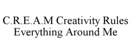 C.R.E.A.M CREATIVITY RULES EVERYTHING AROUND ME - official mark drawing from the USPTO record