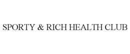 SPORTY & RICH HEALTH CLUB - official mark drawing from the USPTO record