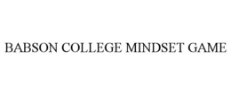 BABSON COLLEGE MINDSET GAME - official mark drawing from the USPTO record