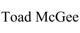 TOAD MCGEE - official mark drawing from the USPTO record
