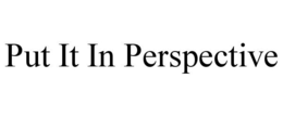 PUT IT IN PERSPECTIVE - official mark drawing from the USPTO record