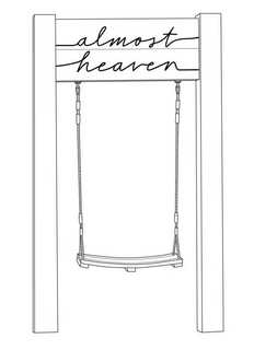 ALMOST HEAVEN - official mark drawing from the USPTO record