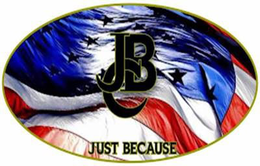 JBC JUST BECAUSE - official mark drawing from the USPTO record