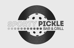 SPORTY PICKLE BAR & GRILL - official mark drawing from the USPTO record