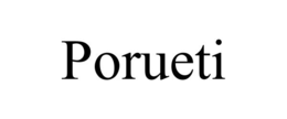 PORUETI - official mark drawing from the USPTO record