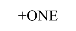 +ONE - official mark drawing from the USPTO record